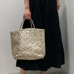 スワラージ　牛革メッシュ　トートバッグ