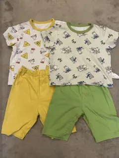 ユニクロ　半袖パジャマ　2点セット　ミッフィー　こぐまちゃん