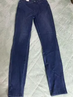 ユニクロ　ヒートテックウルトラストレッチデニムレギンスパンツ　ブルー　S