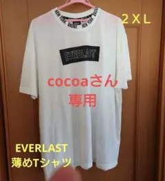 美品　EVERLAST ホワイト Tシャツ 3L　カジュアルにものサムネイル