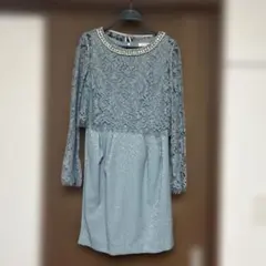 レースビーズ装飾ドレス