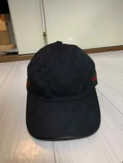 Gucci ブラック GGパターン キャップ