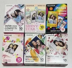 富士フィルム　instax mini 10枚入り 6種セット