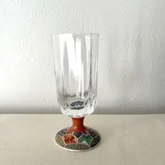 ☆K337○古伊万里　亀甲　タンブラーワイングラス【未使用】林九郎氏