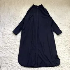 美品✨23区 大きいサイズ 50 シャツワンピース ネイビーのサムネイル