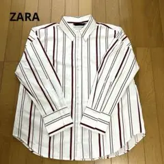 ZARA ストライプシャツ　長袖　Mサイズ