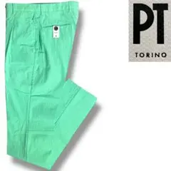 J7308新品 PT torino ストレッチ1プリーツ シアサッカーパンツ46のサムネイル