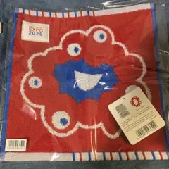 大阪関西万博　ミャクミャク　タオルハンカチ　1枚　ハンドタオル　 公式グッズ