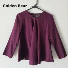 Golden Bear シャツ ブラウス 長袖 チェック柄 ボルドー M