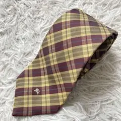 美品 BURBERRY バーバリー ネクタイ シルク100 ベージュ 59のサムネイル