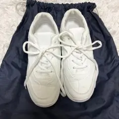 ホワイト 厚底 スニーカー