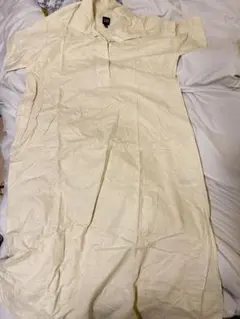 GAP 半袖シャツワンピース S アイボリー