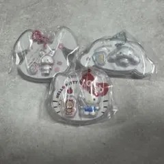 サンリオキャラクターズ　パッケージチャーム　キティ&シナモロール他　3点セット