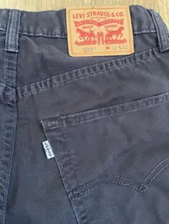 リーバイス 502 ブラック W32 L32 ライトオンスデニム