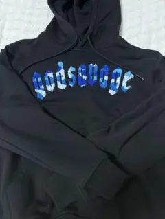 godsavage セットアップ ブラック ブルー Mのサムネイル