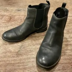 クラークス サイドゴアブーツ ショート ブラック 黒 レザー 本革 23cm