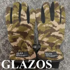 GLAZOS グラソス 手袋 グローブ 5本指 フリース カモフラ 迷彩 カーキ