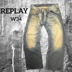 REPLAY リプレイ 平成 00s Y2K MV 910 メンズデニム W34のサムネイル