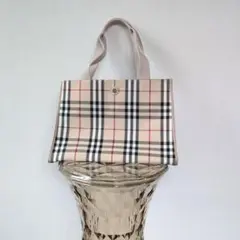 BURBERRY LONDON トートバッグ ノバチェック ベージュのサムネイル