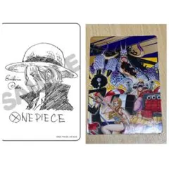 ナツコミ ONE PIECE 2022 特製ダブルステッカー ルフィ サイン入り