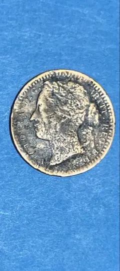 1866년 영국 빅토리아 여왕 1/3 파징 동전 A