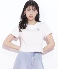 JILL by JILLSTUART クロップドハート刺繍Tシャツのサムネイル