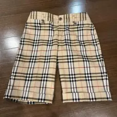 【美品】Burberry チェック柄 ショートパンツ ベージュ