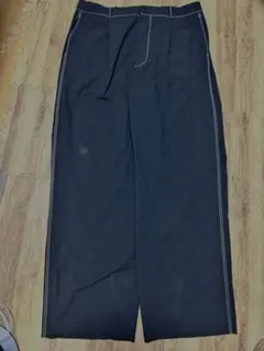 ZARA wide slacks ザラ　スラックス　黒　ワイド　希少のサムネイル