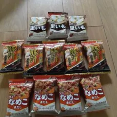 アマノフーズ 　いつものおみそ汁　なめこ　豚汁　里いも　12個　セットのサムネイル