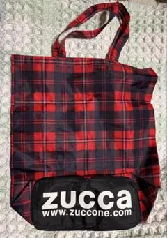 ZUCCA エコバッグ　赤チェック