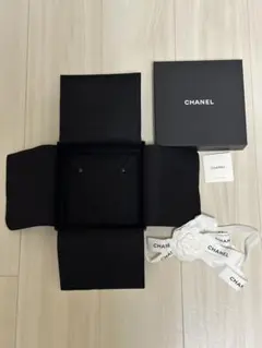 CHANEL シャネル　アクセサリー　ケース　空箱　カメリア　リボン　付属カード