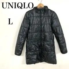 UNIQLO レディース L 黒 ダウンジャケット 軽量 防寒 ロングコート