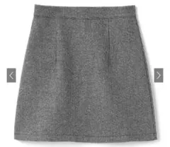 GRL インパン付き千鳥格子チェック台形スカート[ac1834] グレー