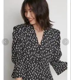 SNIDEL スナイデル ビッグカラークラシカルワンピース