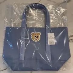 フェイラーオールドテディワッペントートバッグ限定【小】ネイビー