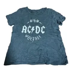 AC/DC HIGH VOLTAGE Tシャツ ダークブルー
