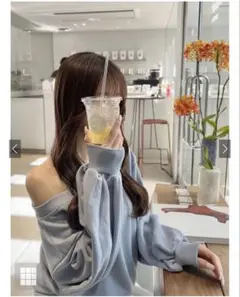 オフショルダースウェットトップス[pm392]