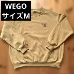 【美品】WEGO スウェット　トレーナー　裏起毛　バックプリント