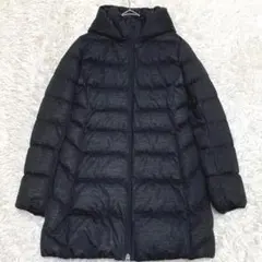 【美品✨】ユニクロ 2way ストレッチ ダウンコート ウール グレー L