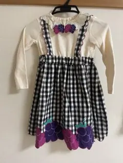 BABY CHEER ブドウ柄 ワンピース 120cm フルーツ