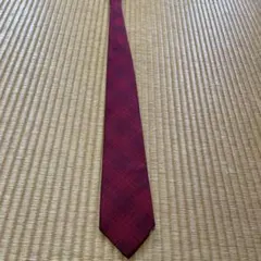 MARIO VALENTINO 赤 チェック柄 ネクタイ