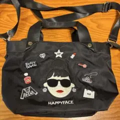 HAPPYFACE 刺繍デザイン バッグ