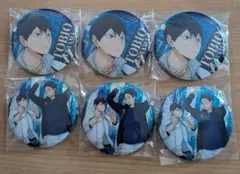 ハイキュー　ビスケット　ホログラム缶バッジ　影山＆赤葦