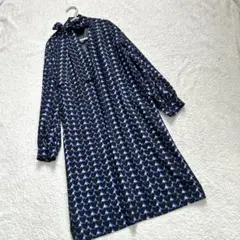 ダイアグラム グレースコンチネンタル ハートプリントボウタイ付ワンピース 36