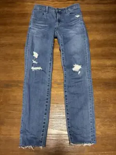 J BRAND ダメージデニム スキニージーンズ ライトブルー 27インチ