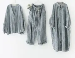 専用★ネストローブ ★ギンガムパンツ 夏に着たい爽やかなギンガムチェック。麻混のさらりとした肌触りが