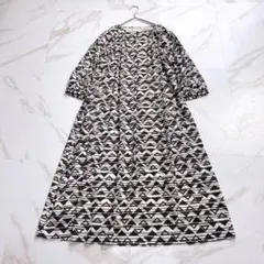 別注】ヌキテパ スピックアンドスパン コットンジャガードコンビドレス