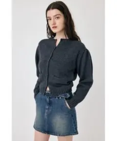 MOUSSY BUTTON UP ニットカーディガン