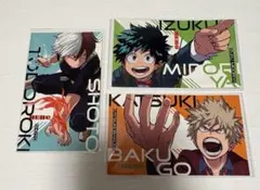 ヒロアカ バレンタインフェア 特典カード　緑谷出久 爆豪勝己 轟焦凍