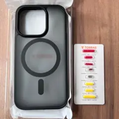 iPhone15pro用ケース ブラック マッ MagSafe対応 TORRAS